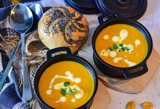 soup with bread